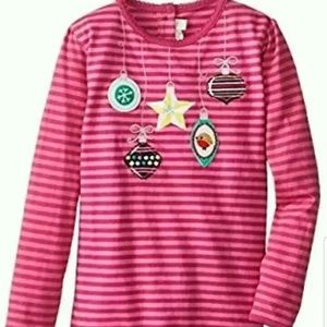 Girls Striped Raspberry & Fuchsia shirt
